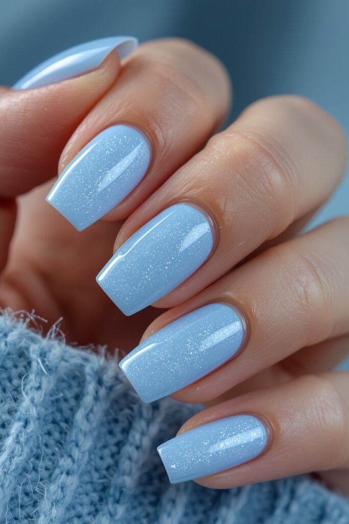velvet baby blue cat eye nails 2026 diffused shimmer all over glow