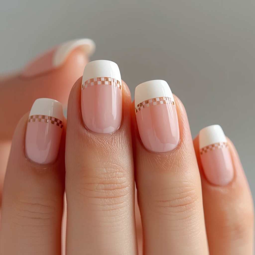 spring checkered nails 2026 pastel rainbow checkerboard design