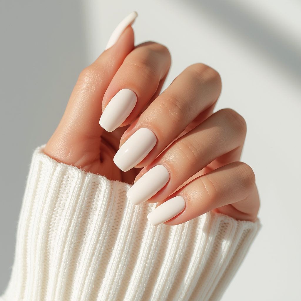 milky nails 2026 sheer white glazed minimal manicure