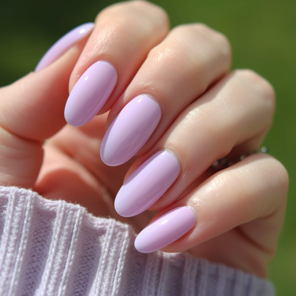 lavender glazed jelly nails spring 2026 sheer lilac dreamy finish