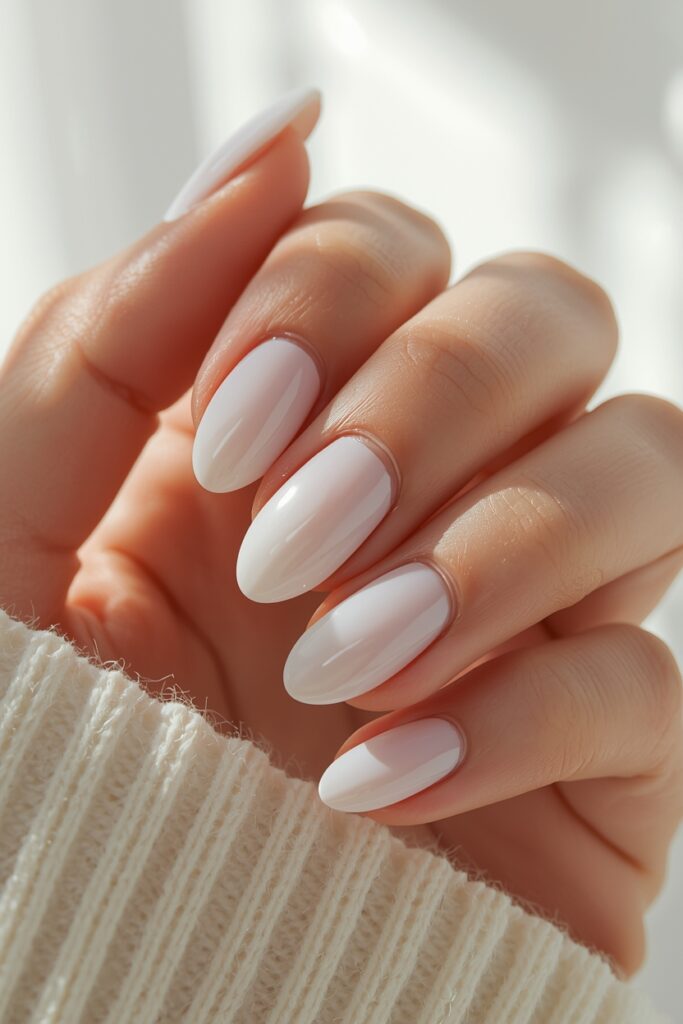 sheer milky base glazed donut nails spring 2026 minimal aesthetic