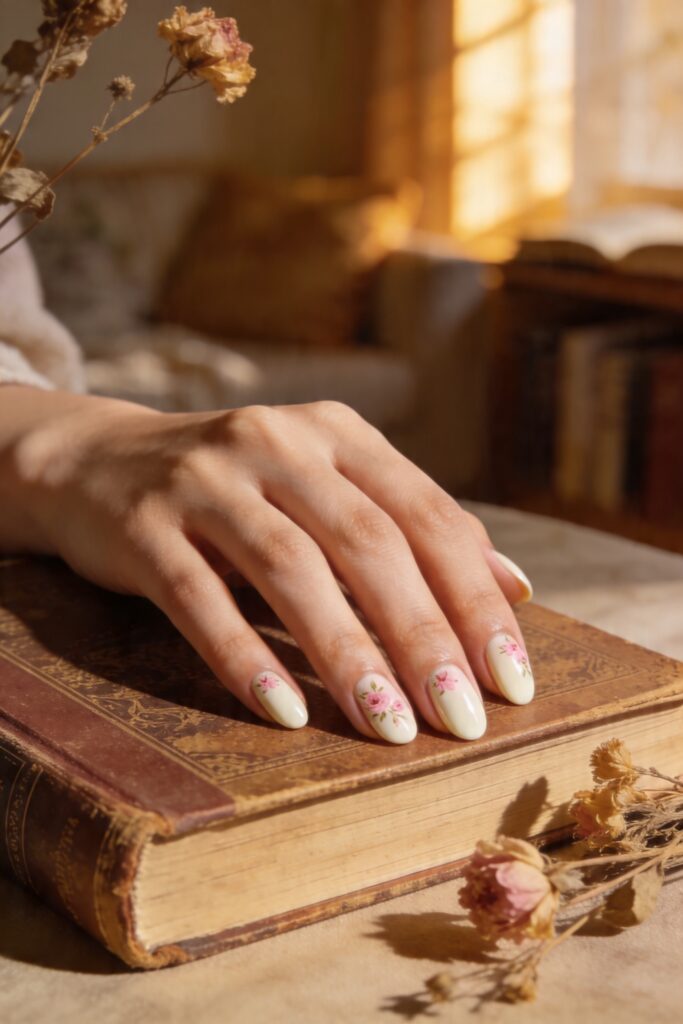  pastel nail ideas 2026 floral nail art 