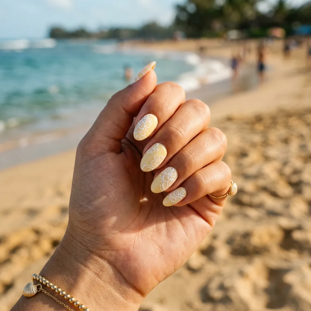 lace nails 2026 maintenance tips top coat application close up