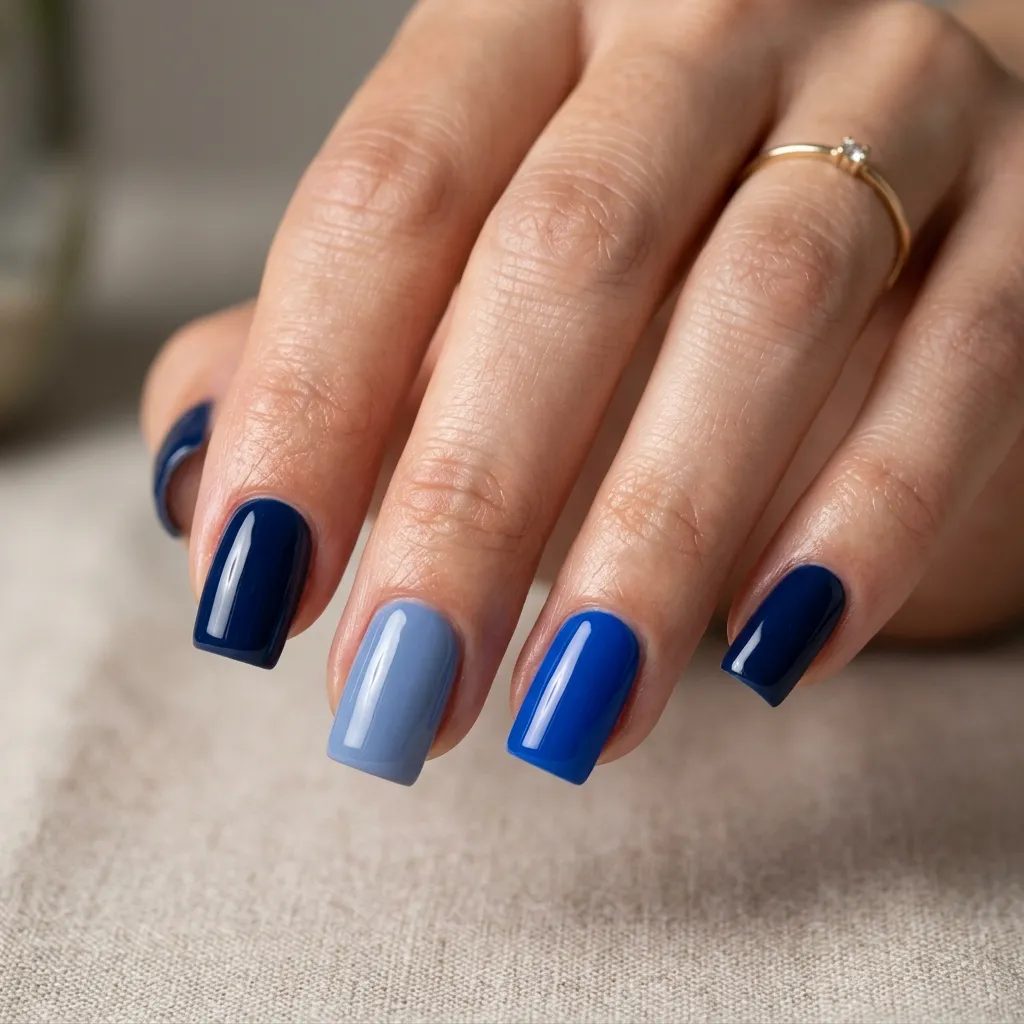 Patriotic blue nail shades for independence day 2026