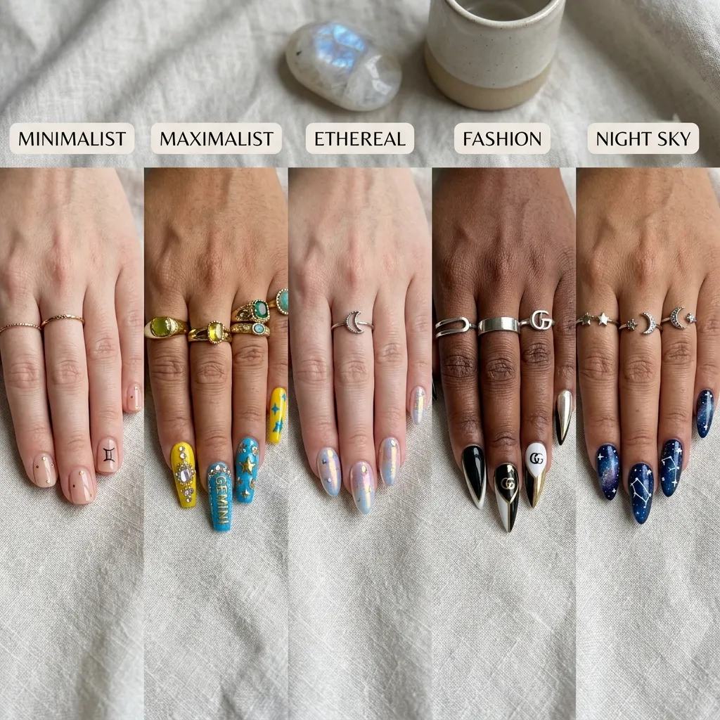 zodiac nail art design june 2026