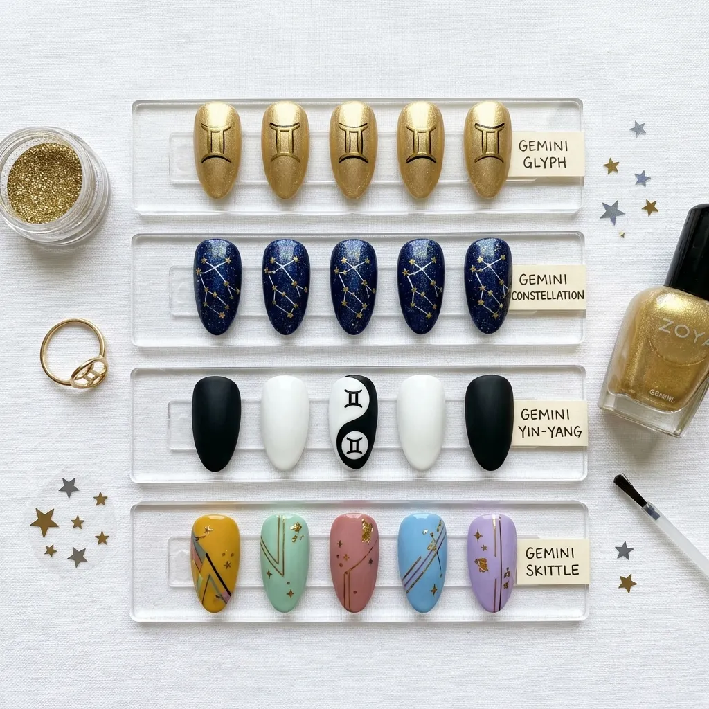 zodiac nail art design june 2026