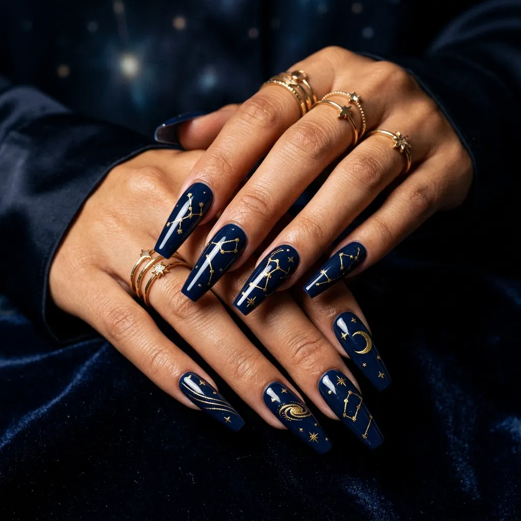 zodiac nail art design june 2026