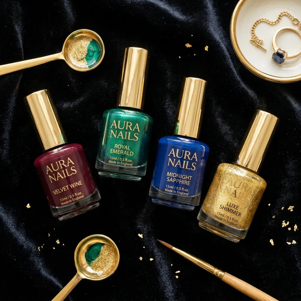 bruno mars nails aesthetic jewel tone polish velvet