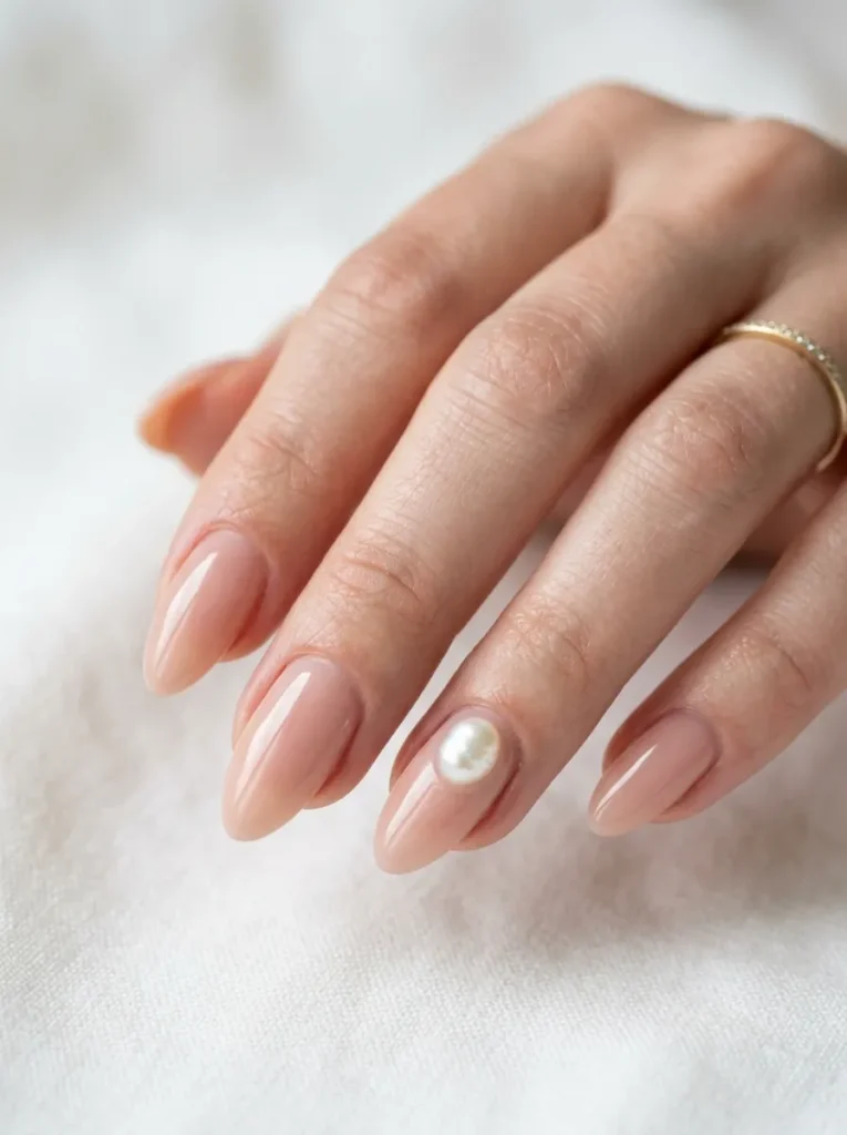 pearl nails 2026 freshwater pearl accent