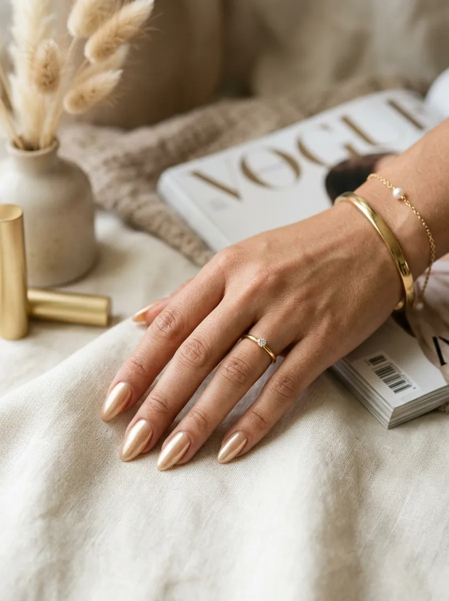 champagne pearl nails 2026