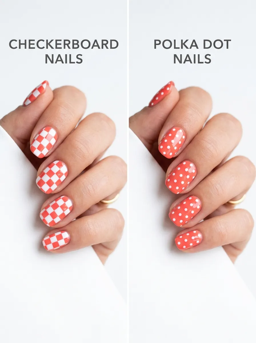 polka dot nails 2026 replacing checkerboard 2026