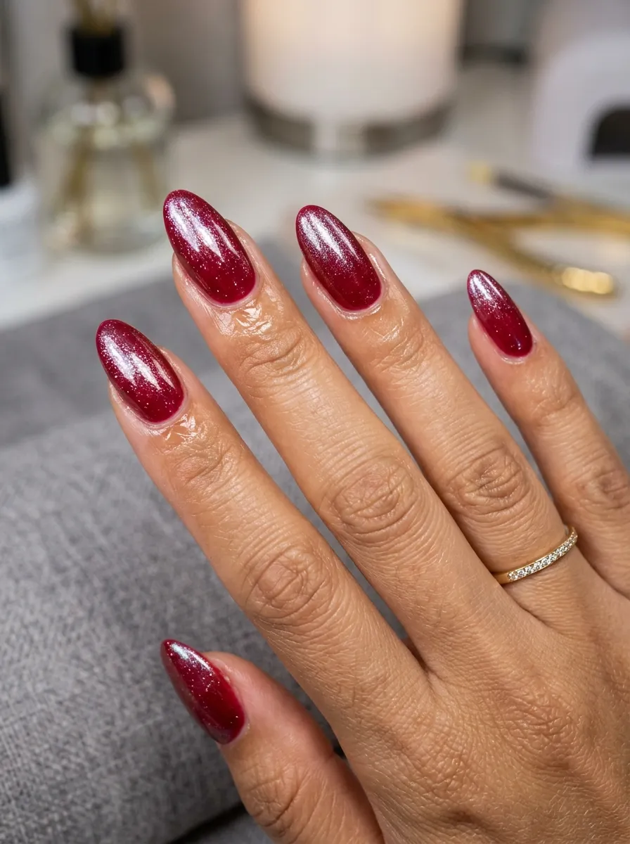 glazed jelly nails 2026 cherry chrome