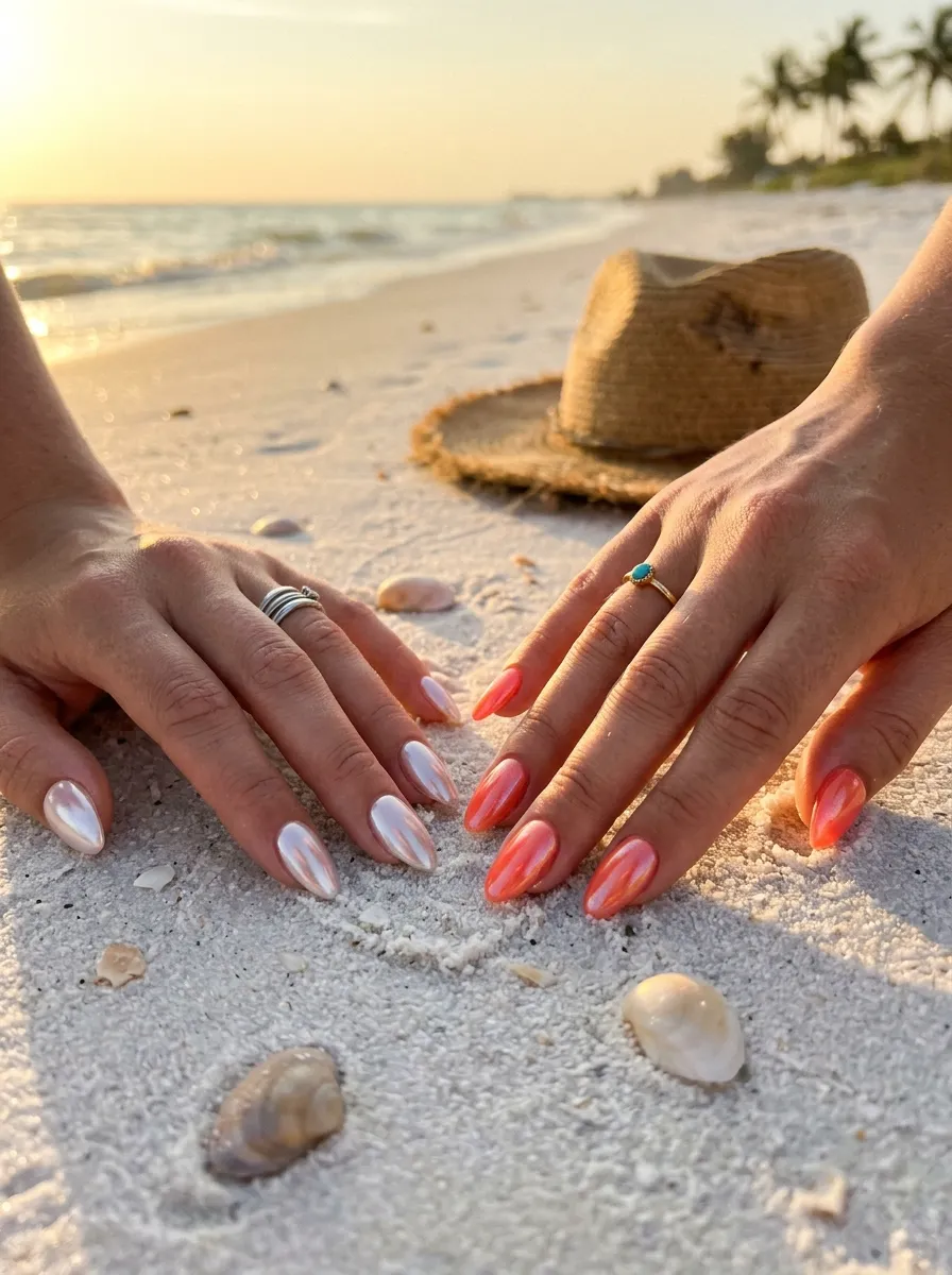 beach bachelorette nails 2026