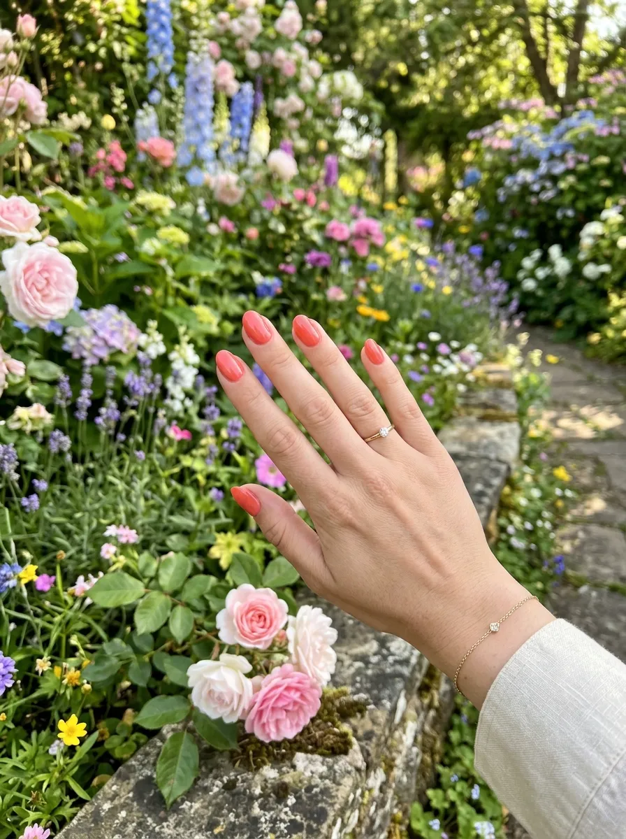 garden party wedding guest nails 2026