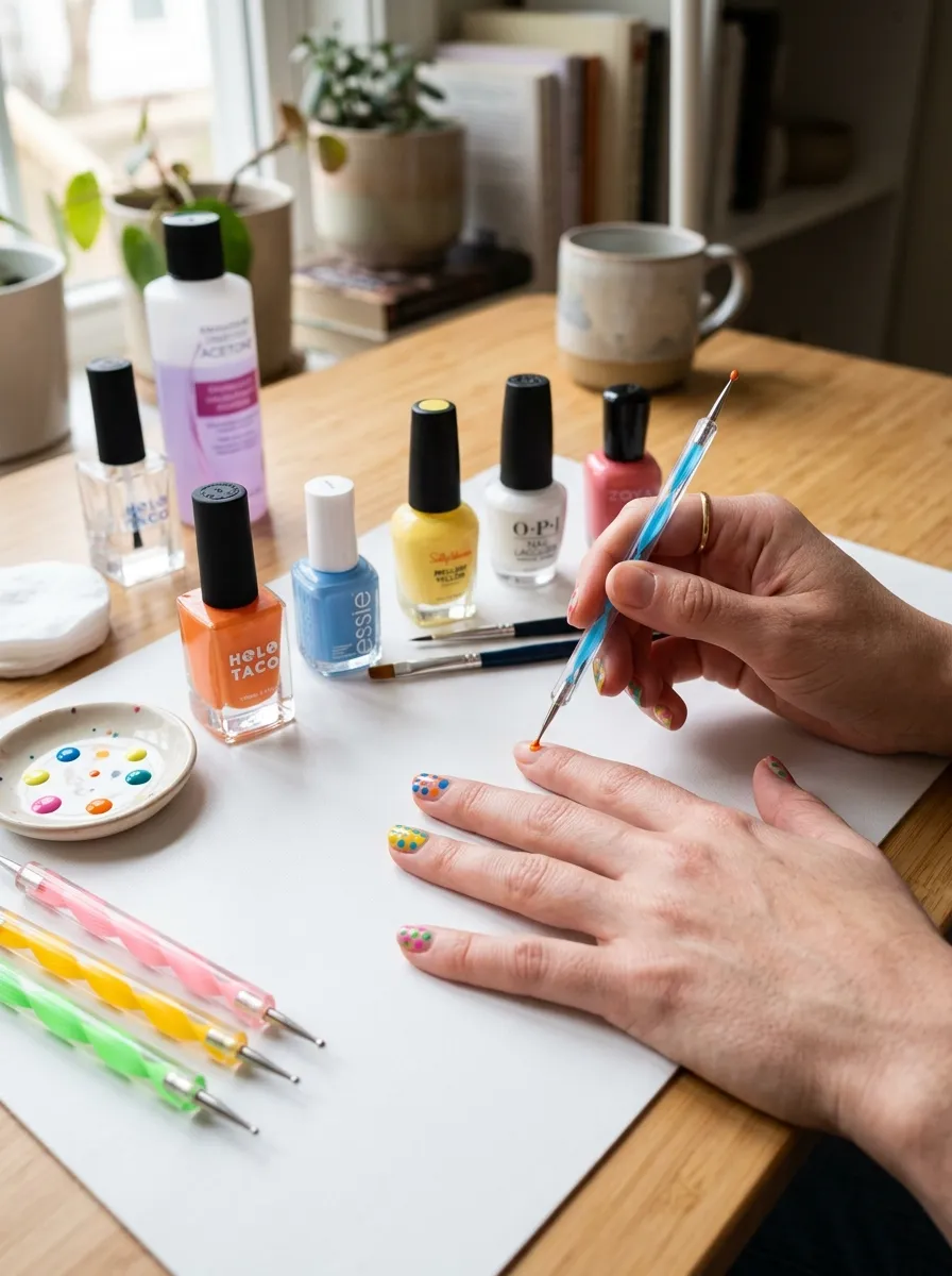 mismatched nails 2026 DIY at home