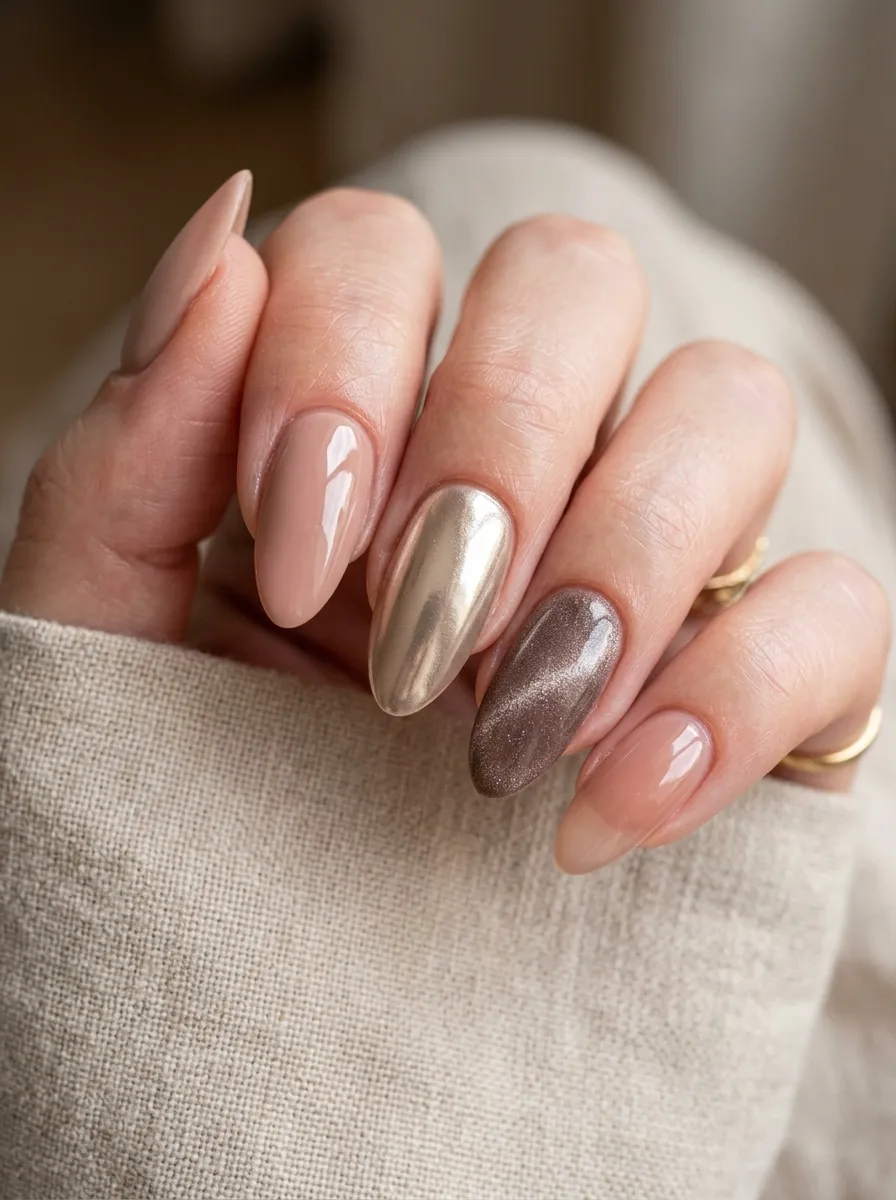 mixed finish mismatched nails 2026