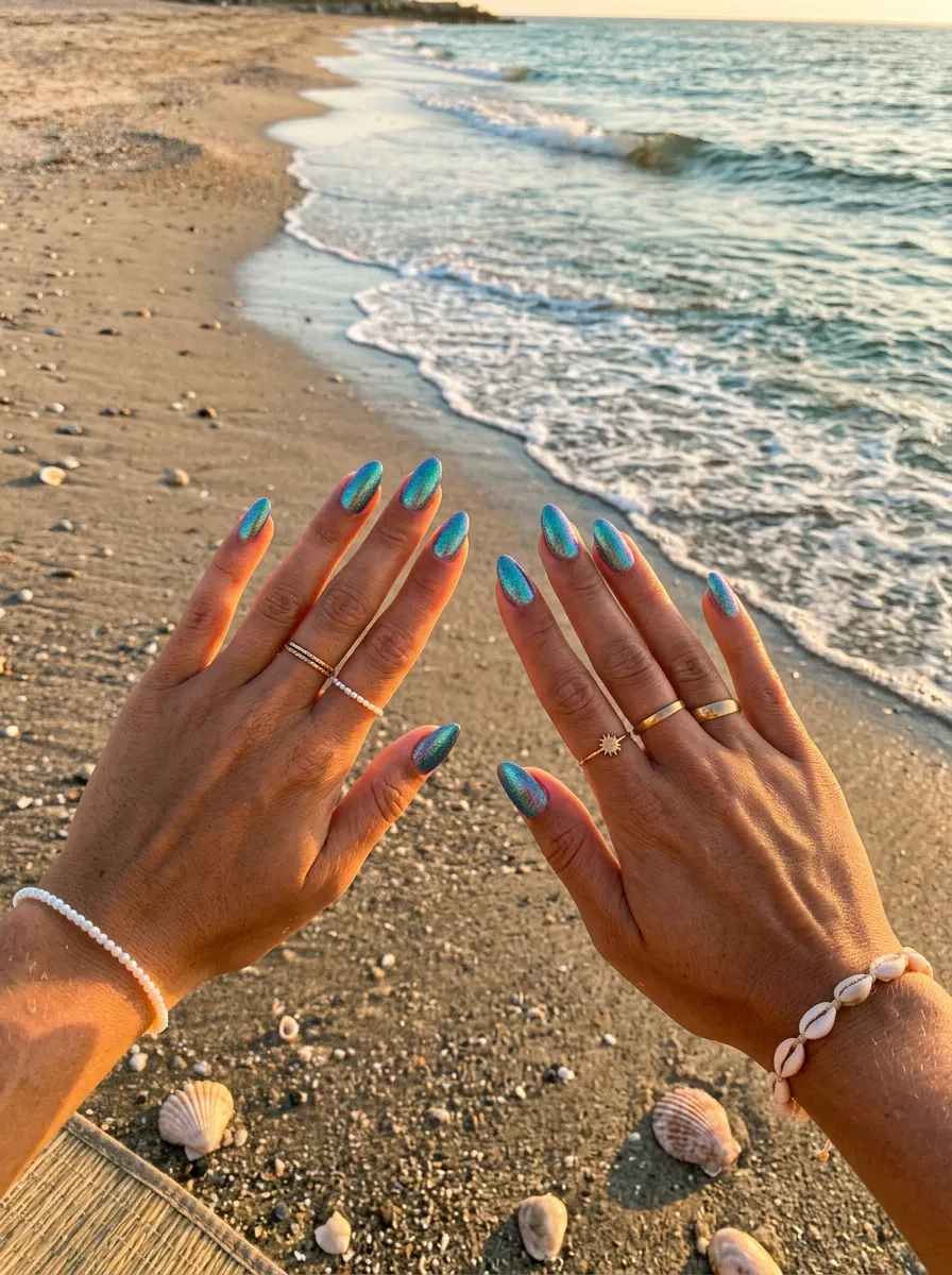 mermaid nails 2026 summer look