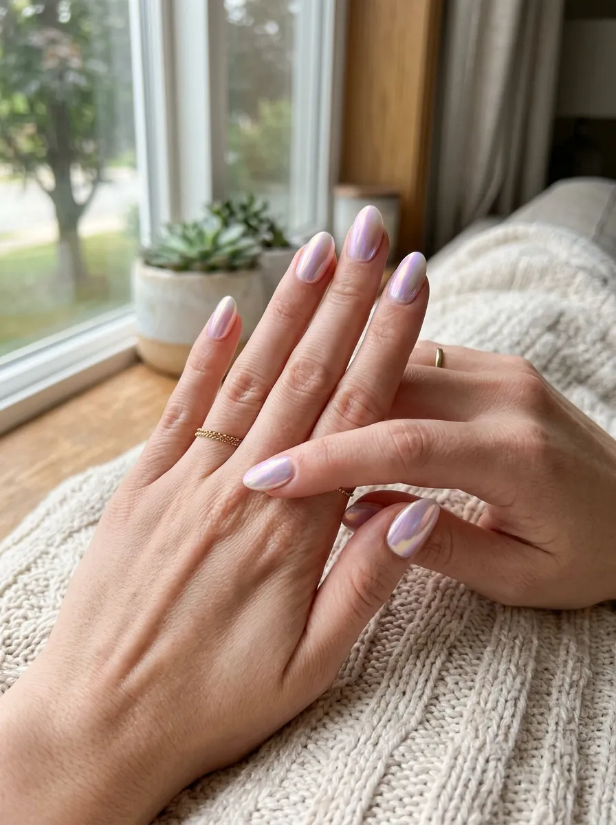 pearl nails 2026 chrome finish