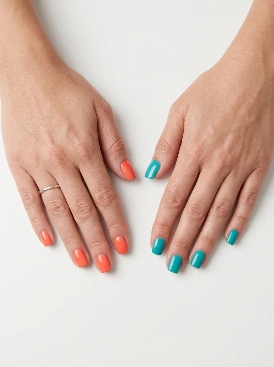 mismatched nails 2026 curated look