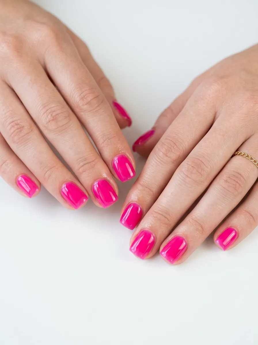 hot pink bachelorette nails 2026