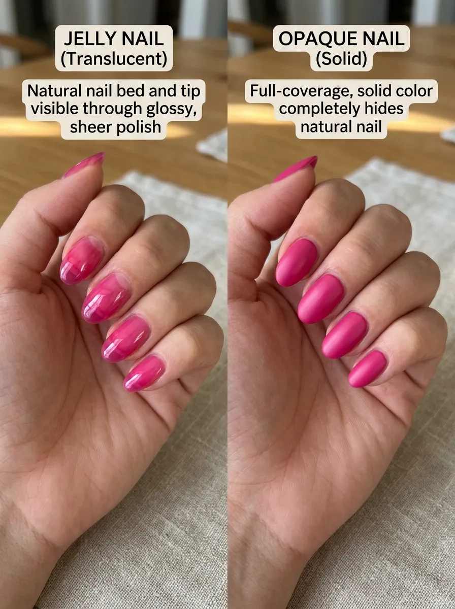 glazed jelly nail finish explained 2026