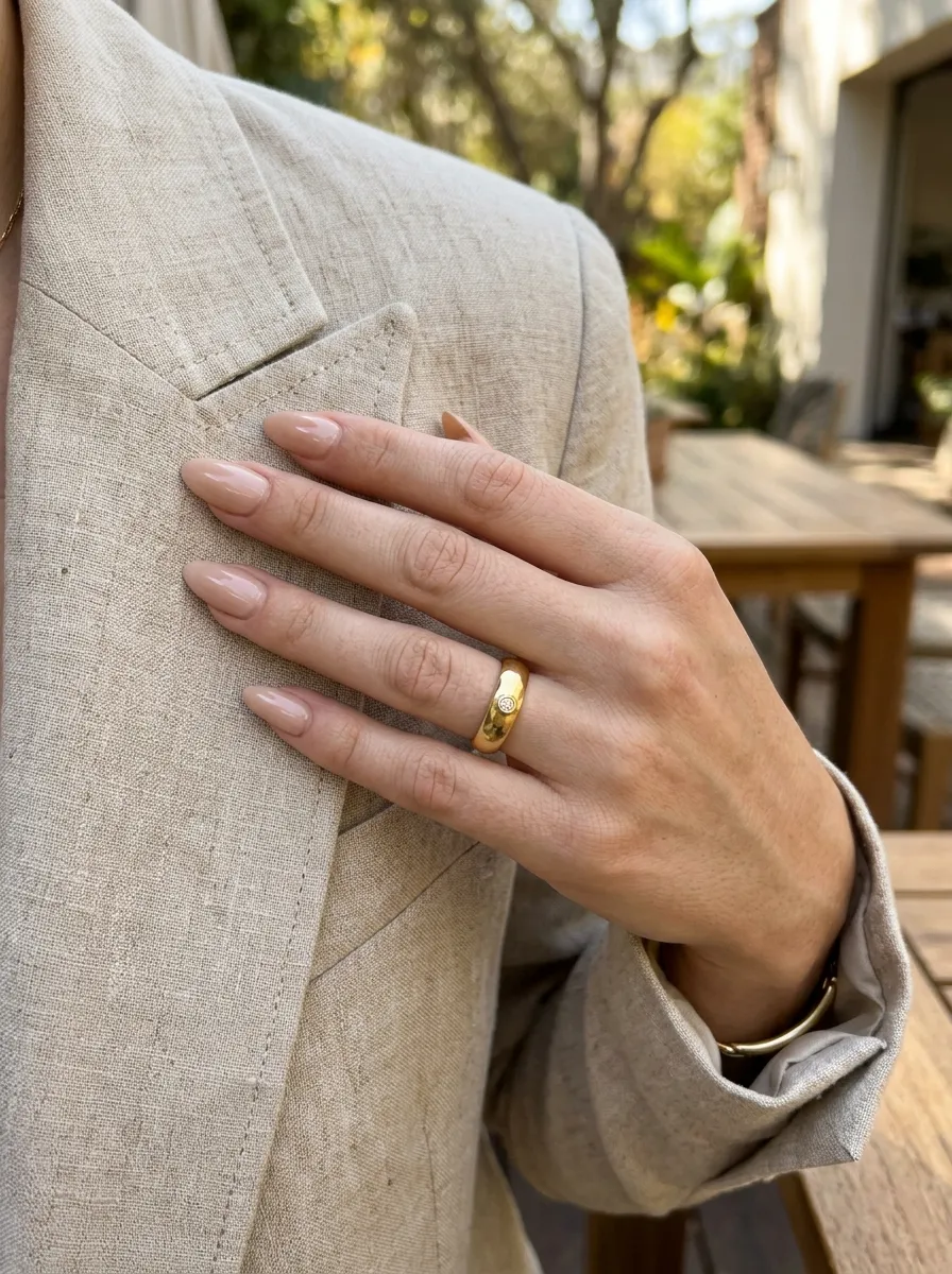 old money aesthetic wedding guest nails 2026