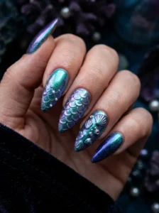 Mermaid Nails 2026: 50+ Aurora, Shell and Iridescent Looks for Summer