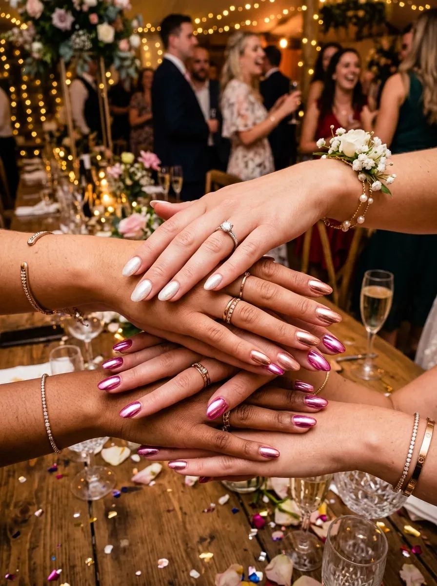 bachelorette nails 2026 group celebration