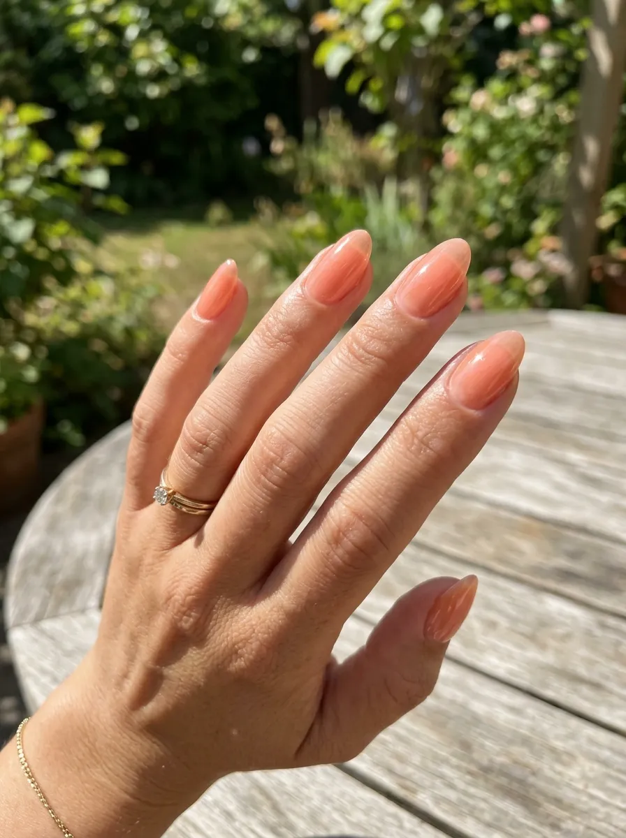 peach glazed jelly nails 2026