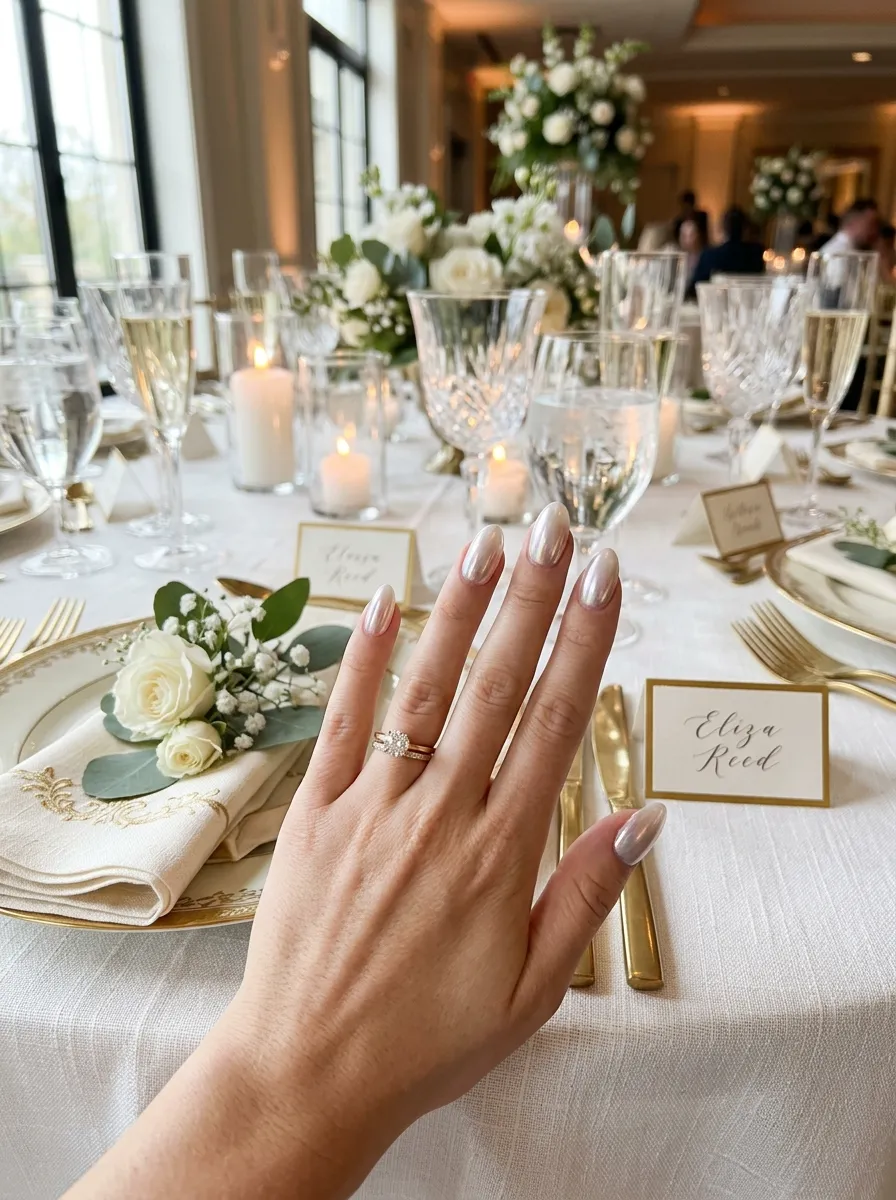 pearl nails 2026 wedding guest