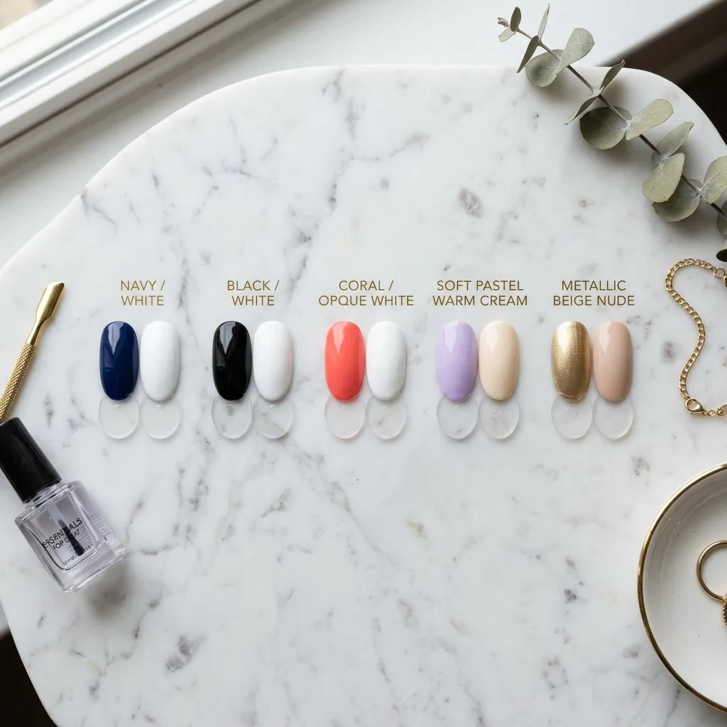 striped nails 2026 color combination swatches