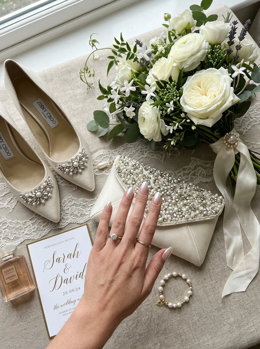 wedding guest nails 2026 elegant occasion look