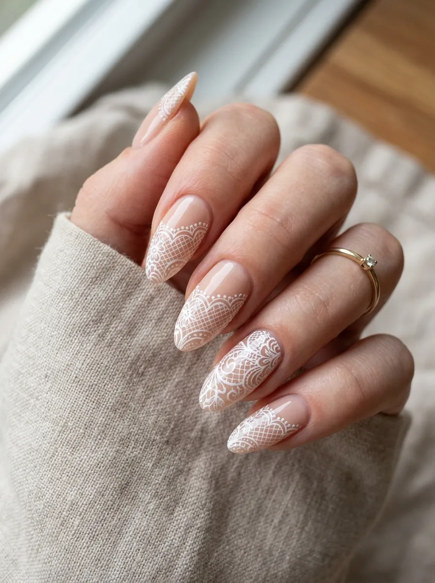lace bachelorette nails 2026