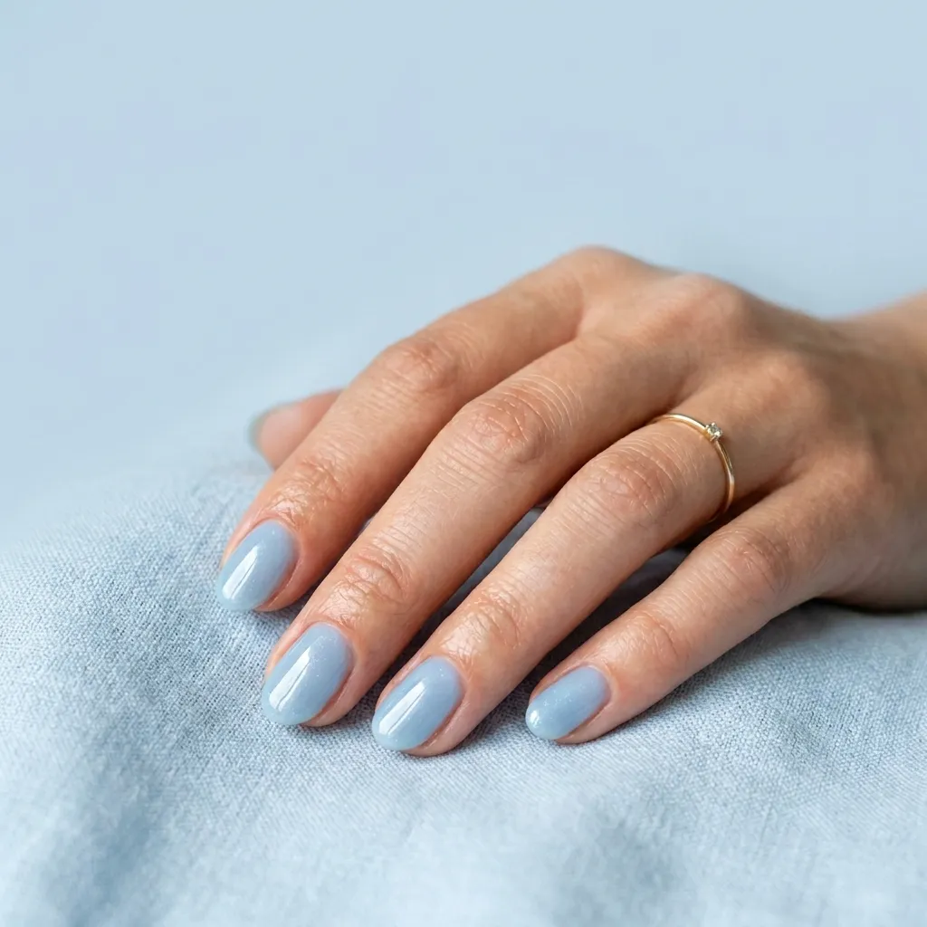 sage green jelly nails 2026 translucent muted green short oval