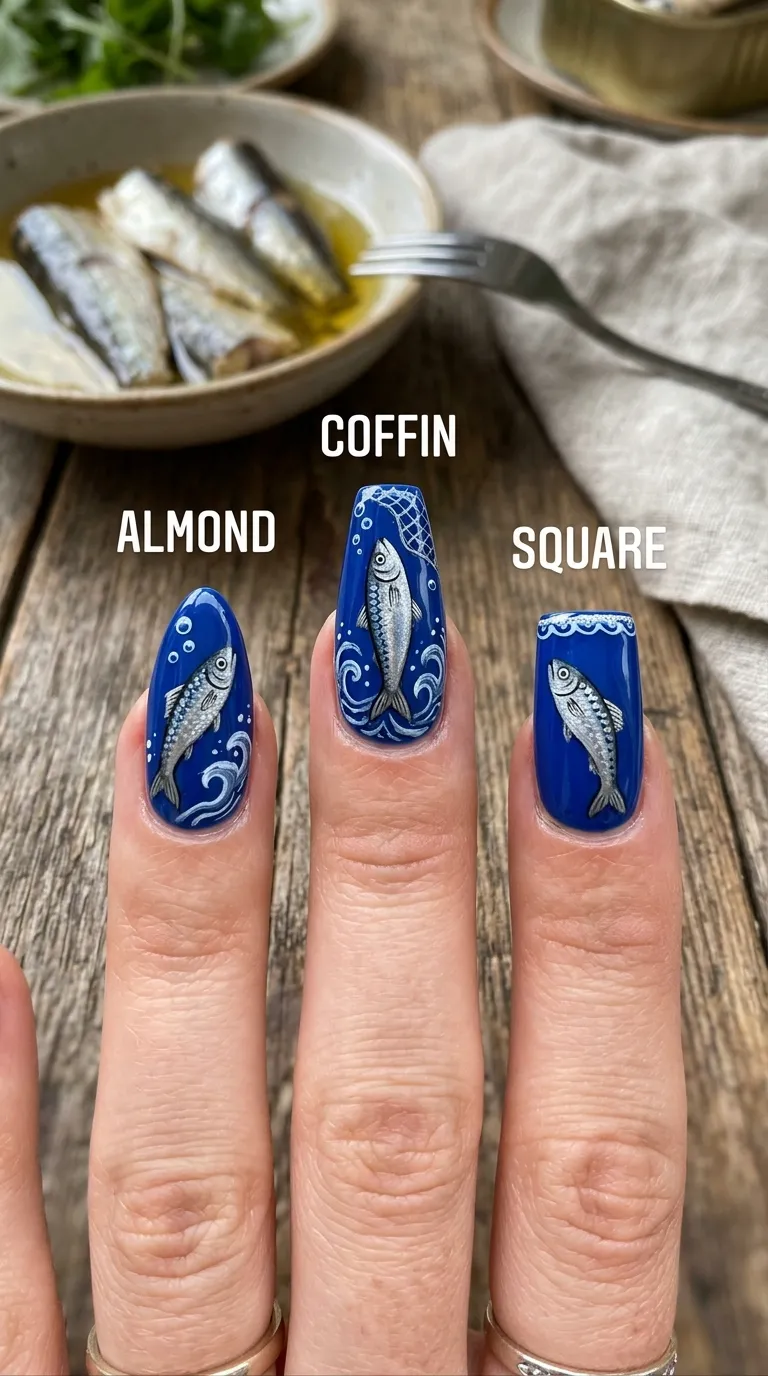 Almond vs coffin square nail