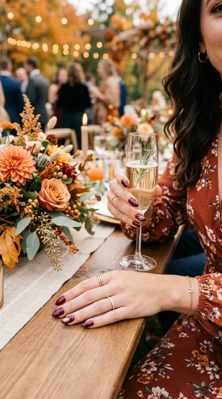 the color story autumn wedding guest