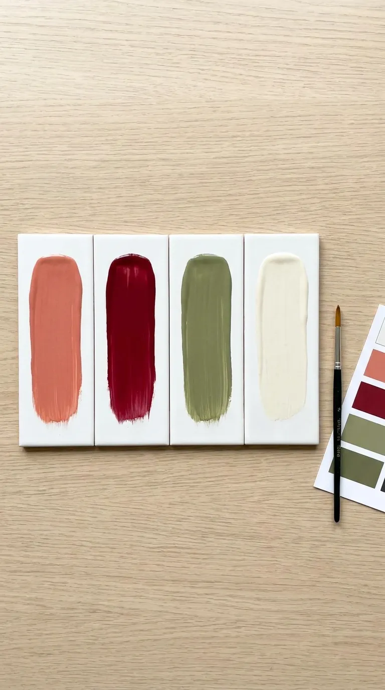 Comparison flatlay of this year's base nail colors