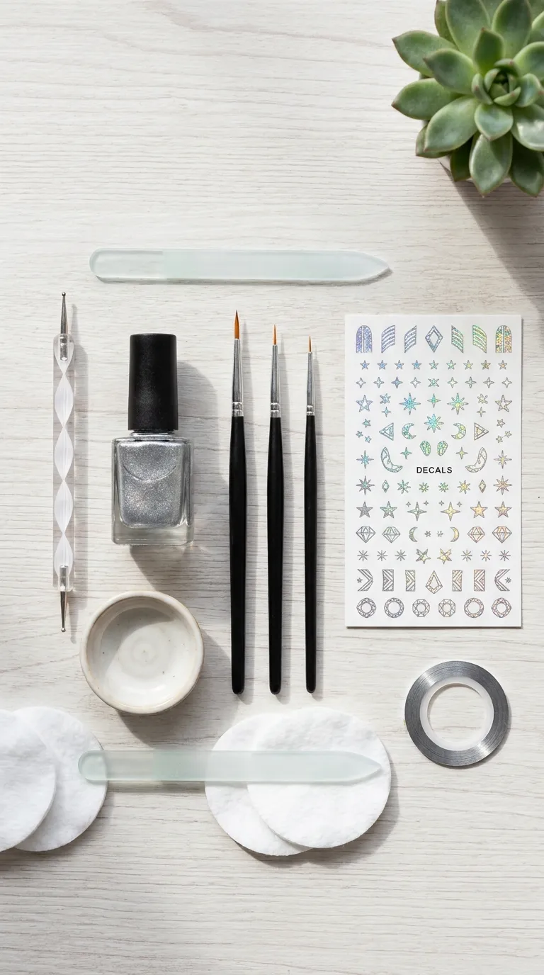 DIY nail art kit flat