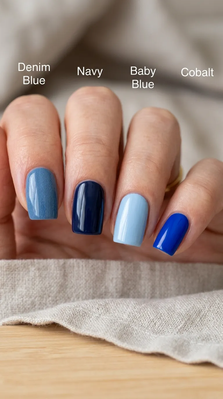 denim blue nails vs navy baby blue comparison