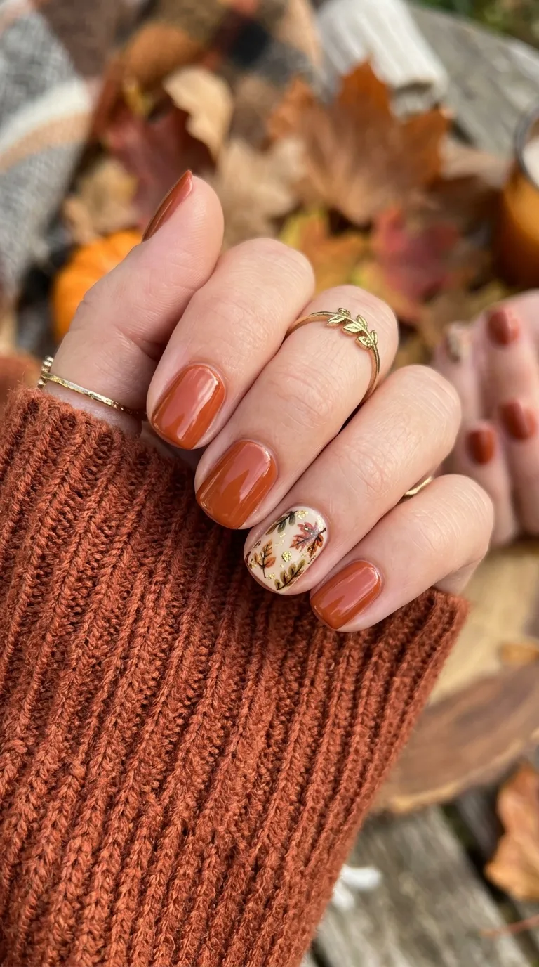 Fall nail art for short nails 2026