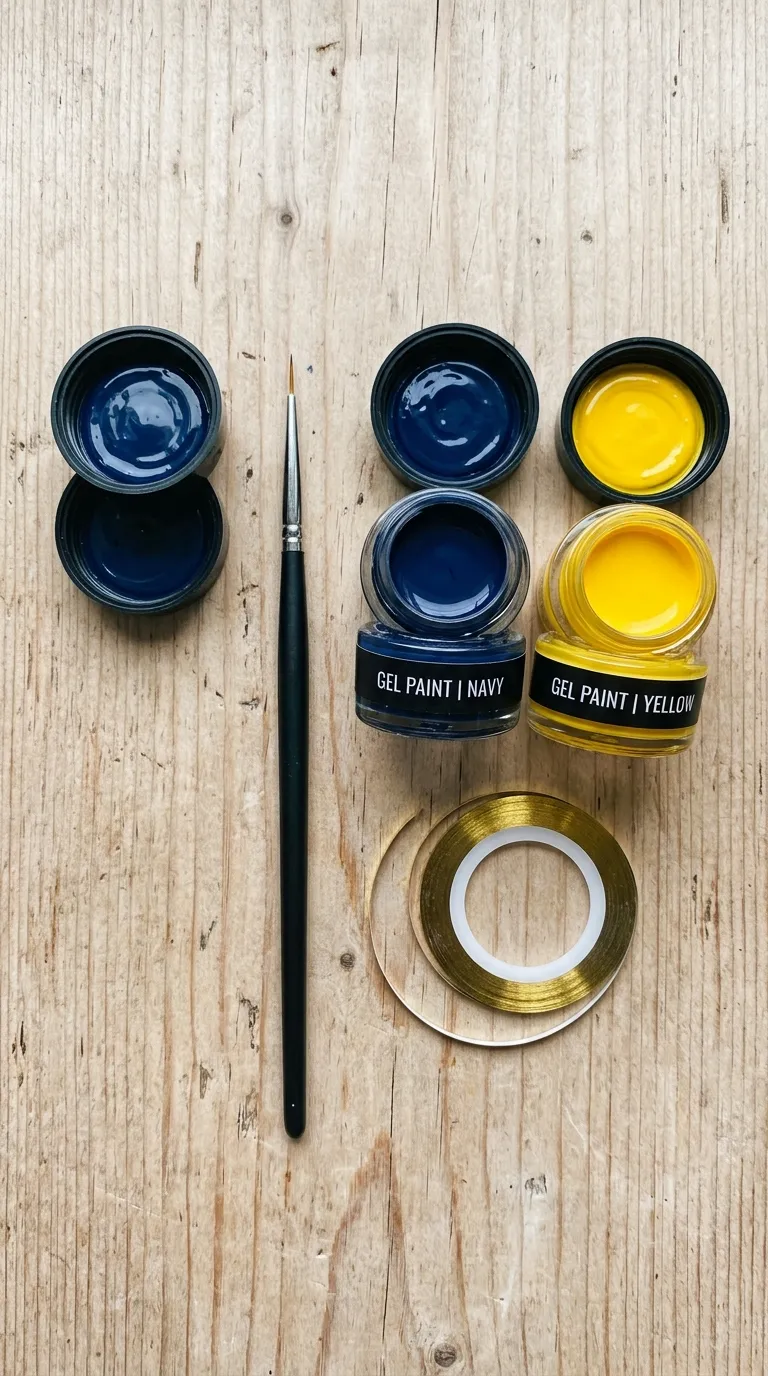 french riviera nails brush and gel paint tools