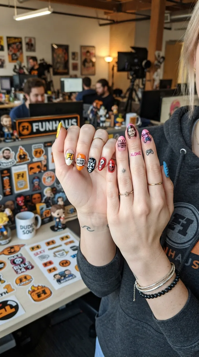 FunHaus nails on fair skin tone