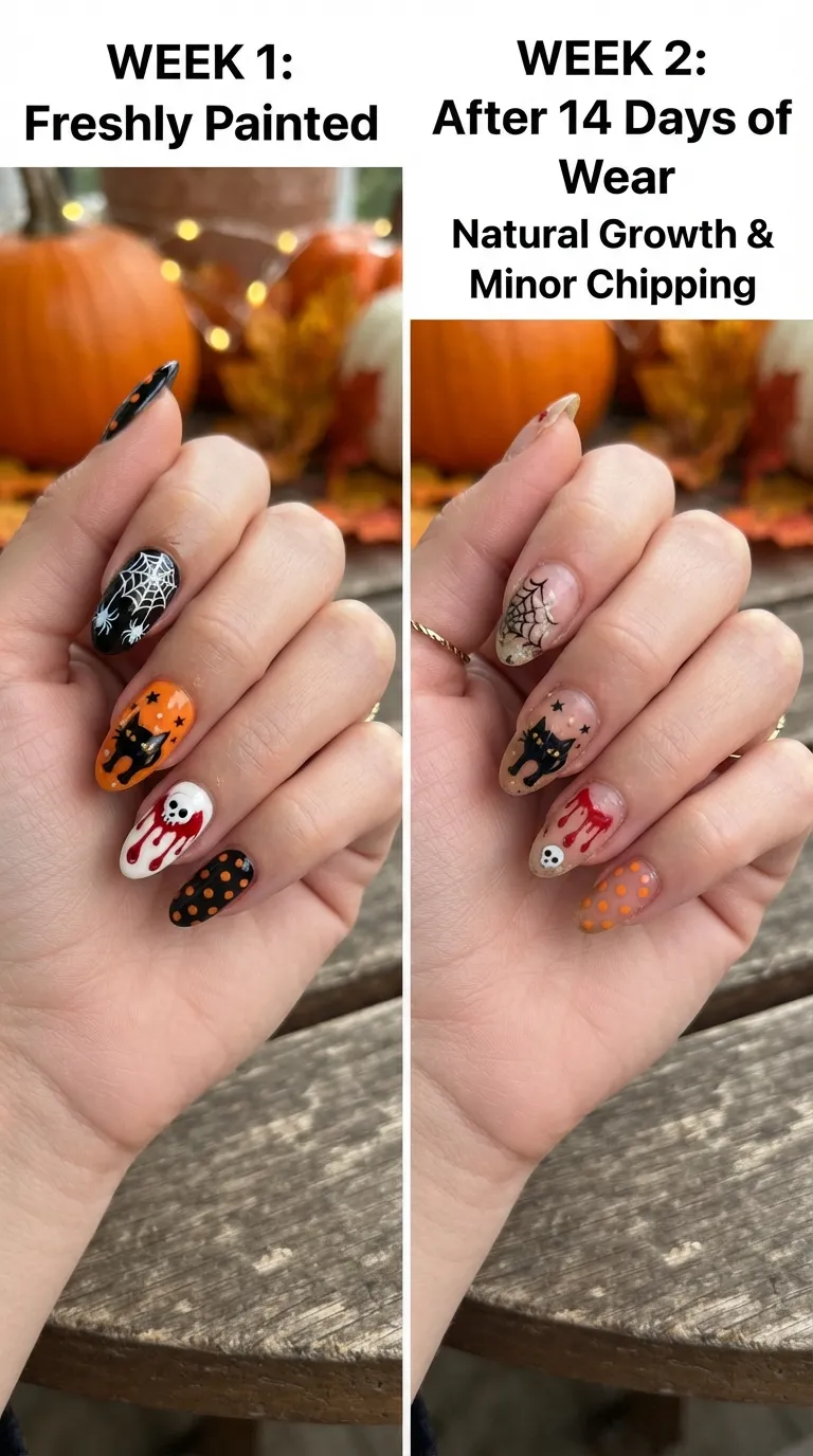 Halloween nails durability and maintenance