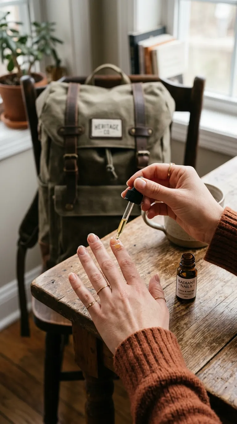 Cuticle oil care for back to school nails