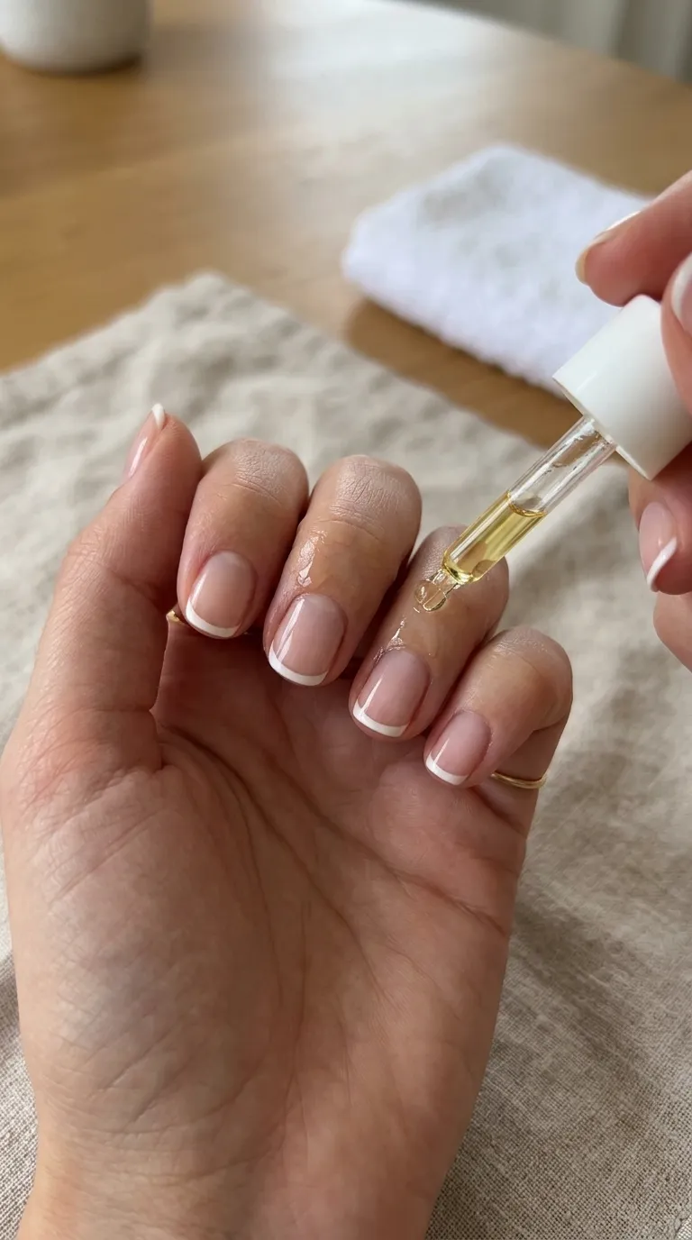 Maintaining micro french manicure nails