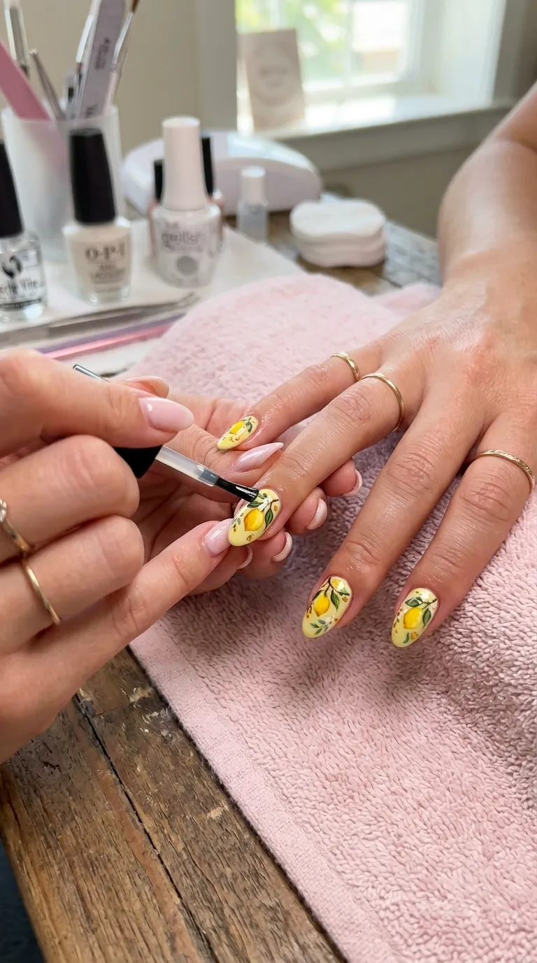 french riviera nails top coat application