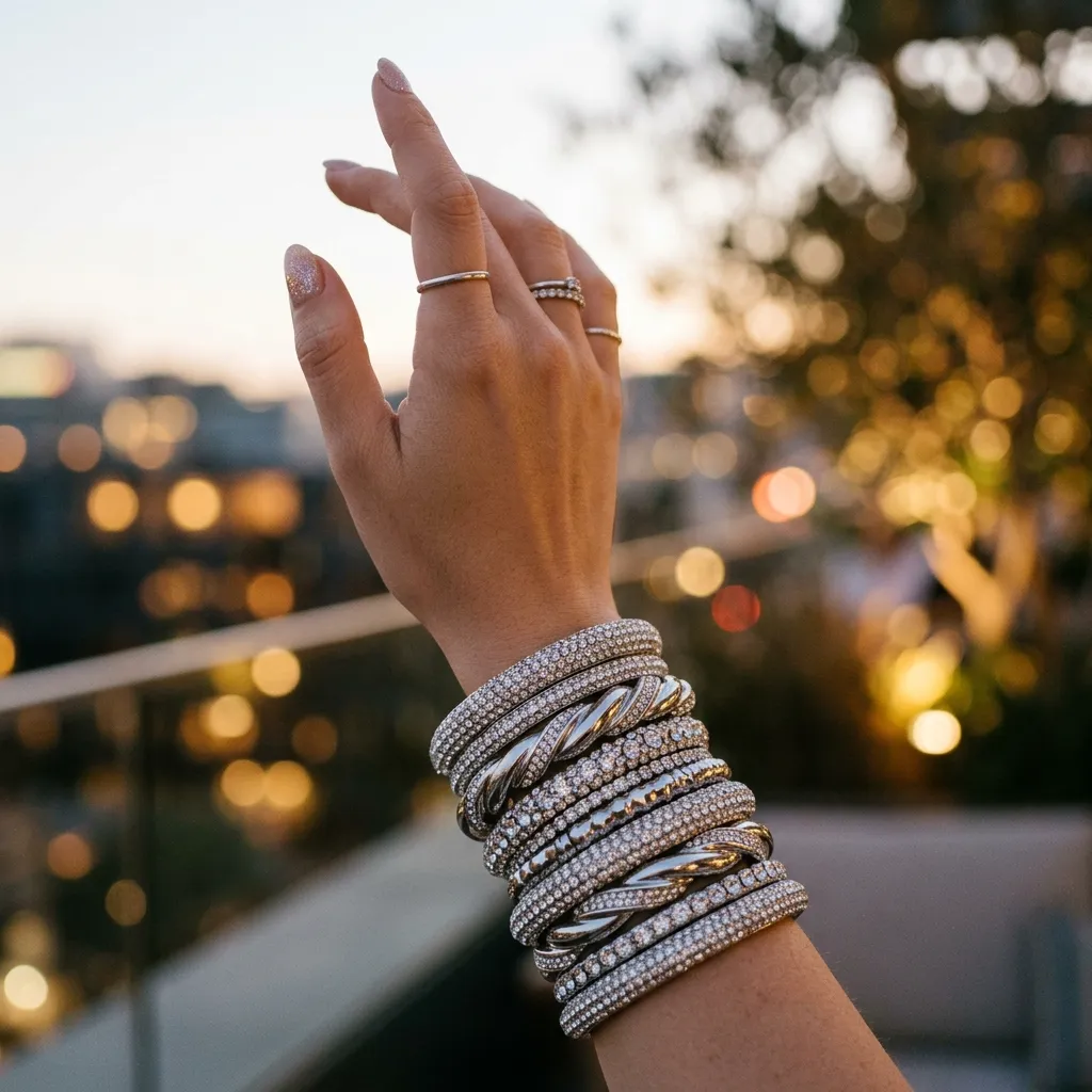 what are bangle nails 3D chrome raised bands