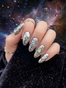 Alien Core Nails 2026: Pinterest’s “Extra Celestial” Trend Explained