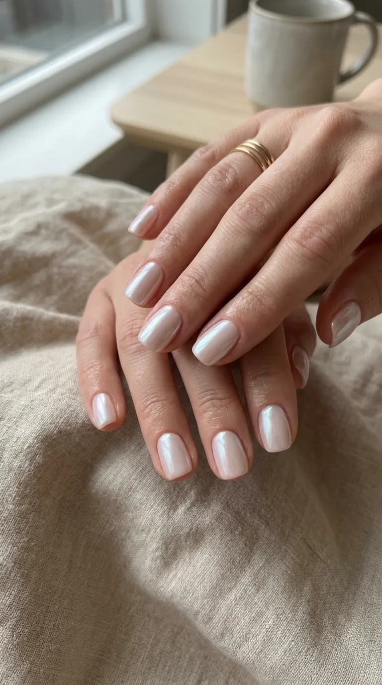 Invisible chrome fall nail trend 2026