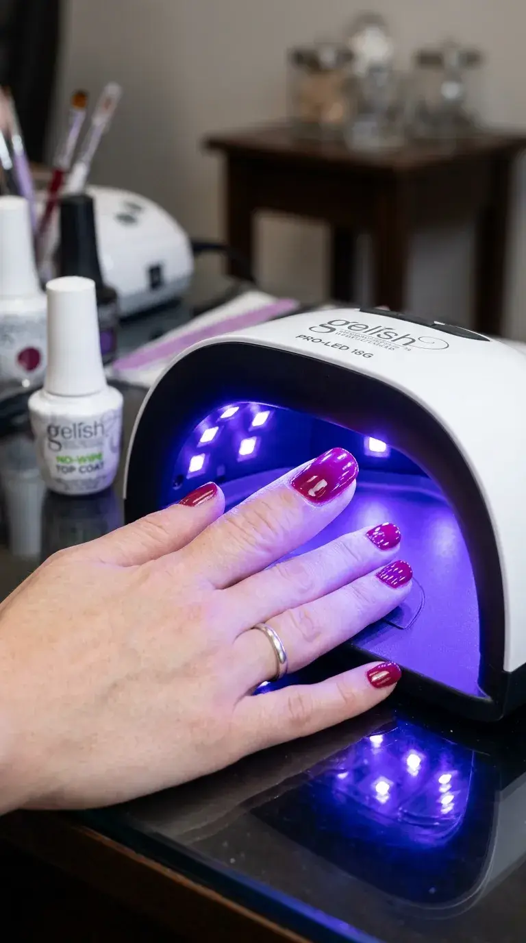 LED lamp curing no-wipe top coat